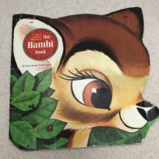 Vintage 1966 Walt Disney Presents The Bambi Book Paperback Good Condition picture