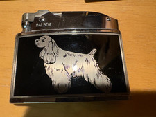 Vintage Wellington Balboa Cigarette Lighter Advertising Orient Cocker Spaniels picture