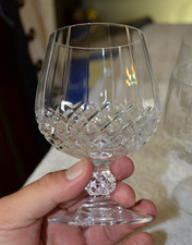 qty 4 Cristal D'Arques - Durand Longchamp Brandy Glasses picture