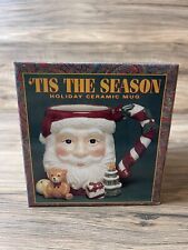 Tis The Season Holiday Ceramic Mug Unopened Box.  Christmas picture
