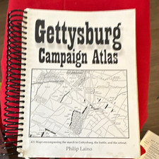 Gettysburg Campaign Atlas, Phillip Laino Spiral Bound Civil War Militaria Book picture