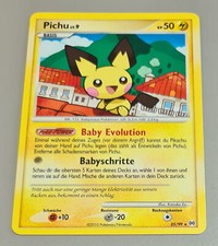 Pichu lv. 9 # 25/99 Rare Platinum Arceus 2010 Pokemon German Mint Vintage picture