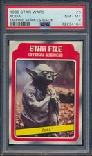 1980 TOPPS STAR WARS EMPIRE STRIKES BACK #9 YODA RC PSA 8 NM-MT ROOKIE picture