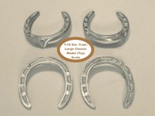 HORSING AROUND Small Traditional / Large Classic 1:10 Scale TOE CLIP HORSE SHOES picture