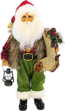 Originals Woodland Stocking Santa Figurine, 13 Inches - Handmade Christmas Holid picture