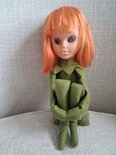 Vintage 1960's Kamar Knee-Hugger Elf  Doll Shelf Sitter /Ornament  Japan picture