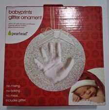 DIY Pearhead Babyprints Keepsake Baby Handprint Glitter Ornament Kit 50019 NIB picture