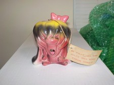 Vintage Kreiss Psycho Ceramics Bad Hair Day Figure w/ Paper Tag picture