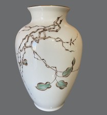 Vintage Rosenthal Kunstabteilung Selb Schuldes Hand Painted Vase Germany 8in picture