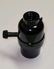 3-WAY TURN KNOB PHENOLIC LAMP SOCKET WITH LARGE 1/2