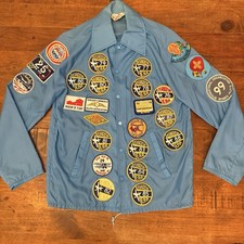 Vintage EAA Oshkosh 1970s 80s Patch Jacket Men's  Size Small Airshow picture