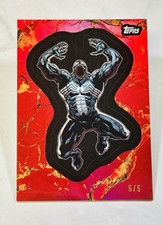 2025 Topps Marvel Comic Book Heroes 1975 Anniversary Venom Red 5/5 Bookend🕷️ picture