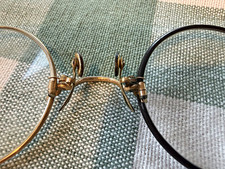 Antique Solid 9ct Gold Pince-Nez Spectacles Birmingham Hallmarked picture
