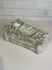 Burton + Burton Baby Jesus Manger Nativity Figurine Cream Glitter Christmas picture