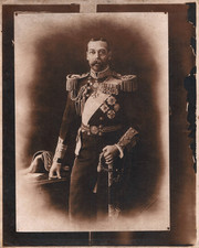 GREAT BRITAIN KING GEORGE V 1912 UNIFORM PORTRAIT TYPE I ORIG PHOTO MA3 picture