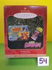 Vintage 1999 Hallmark Keepsake Scooby-Doo Lunch Box Set of 2 Ornaments picture