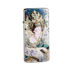 ZORRO Gen‑2 Windproof Kerosene Lighter, 3D Gilded , Ultra‑Slim Card‑Size picture