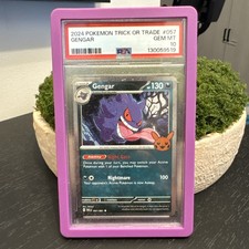 PSA 10 Gengar 057/091 Cosmos Holo - Trick or Trade 2024 picture