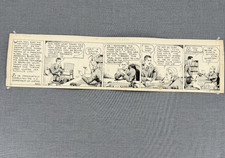 1939 Tailspin Tommy Original Comic Strip Art Hal Forrest Syndicate Label 405-354 picture