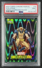 2024 TOPPS CHROME MARVEL DOOM WOLVERINE GREEN GAMMA RAY WAVE REFRACTOR /99 PSA 9 picture