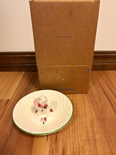 Avon The Gift Collection Bunny Candy Dish Floral Round Ceramic Glazed Boxed picture