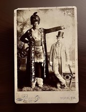 Rare 1880s Mianko Karoo “The Congo Giant” Cabinet Card Pentz & Swords York PA picture