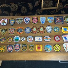 Fire Dept. EMT Ambulance patches from all over the US - great lot of 36  picture