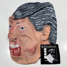 President Bill Clinton Halloween Mask Illusions 1998 Vintage Original Tag Latex picture