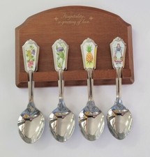 Vintage Avon 1985 Hospitality Collector Spoons Italy Scotland Germany USA picture