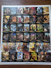 2025 OVERPOWER CCG  #1-5 Complete Set UNCUT Sheets picture