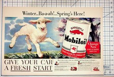 1941 Mobiloil Spring Motor Oil Ad Socony-Vacuum Lamb Vintage Auto Ephemera picture