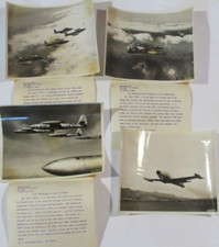 4 VTG 1954 USAF PHOTOS REPUBLIC F-84 THUNDERJET FIGHTER-BOMBER AIRCRAFT JAPAN picture