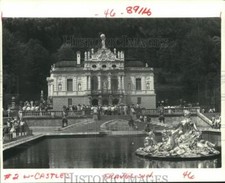 1986 Press Photo Linderhof Castle in Bavaria, Ludwig's favorite, in Rococo. picture
