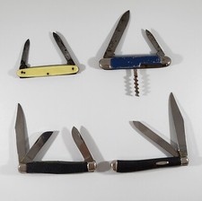 (4) Vintage Folding Pocket Knives Saxonia (Germany) Sabre (Ireland) Camco (USA) picture