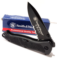 Smith & Wesson S.W.A.T. Spring Open Assisted Tactical Serrated Pocket Knife EDC picture