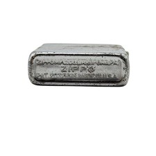 1952 Zippo Chrome Steel Pocket Lighter Mismatched Insert Heavy Rust Untested picture