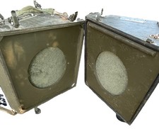 Vintage 1969 Vietnam War US Army Signal Corps LS-148A/U PA Speakers Pair picture