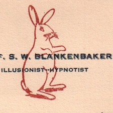 1940s Professor Blankenbaker Illusionist Hypnotist Magician Louisville Kentucky picture