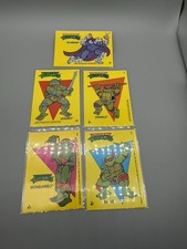 Vintage 1989 Topps Teenage Mutant Ninja Turtles TNMT Sticker Card Lot of 1-5 picture
