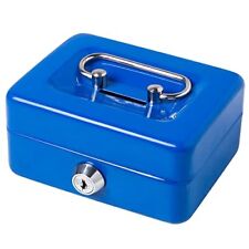 Small Cash Box with Lock and Slot Metal Coin Piggy Bank for Adults and Kids picture