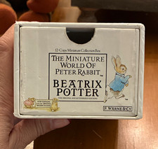 F. Warne & Co. Miniature World of Peter Rabbit Boxed Set Beatrix Potter 1989 picture
