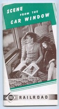 ERIE RAILROAD SCENE FROM THE CAR WINDOW TRAVEL BROCHURE picture