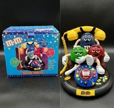 NEW Open Box M&M's Candy ANIMATED Talking Light-Up TELEPHONE Phone Rare Version picture