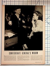 1940s Confederate General James Longstreet Widow Bell Aircraft Magazine Article picture