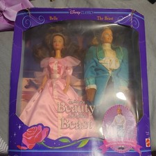 Vintage 1992 Disney Classics Belle Beauty & The Beast Dolls Gift Set New Mattel picture