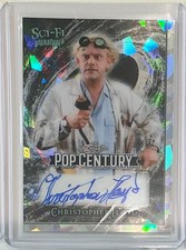 2026 Leaf Pop Century Christopher Lloyd Auto Autograph Crystal Silver #d 1/15 picture