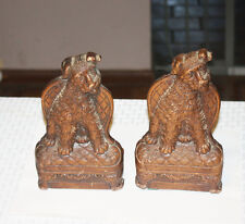 Vintage Set of Syroco Scottish Terrier Bookends picture