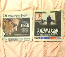 Philadelphia Inquirer & Daily News Lot of 2 Front Pages
