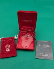 Vintage 1984 Waterford Crystal Annual Christmas Ornament Candle Lantern W Box  picture