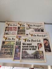 Lot 7 The Final Call Newspapers Louis Farrakhan 2009 2011 2013 Collectible picture